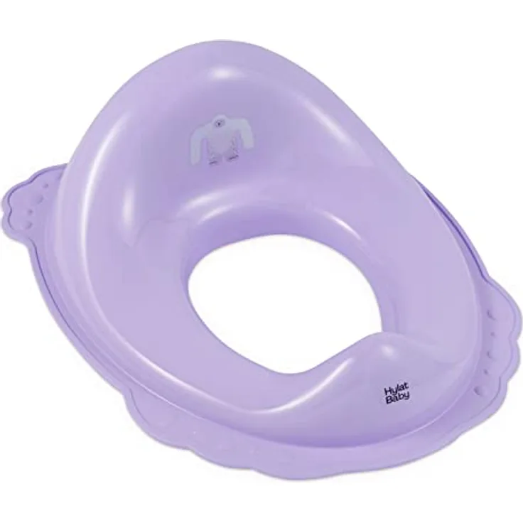 Hylat Baby Toilettensitz Kinder hilfreich beim Toilettentraining, für Mädchen und Jungen, solides Material, Antirutsch Gummi, Farbe:lila, Motiv:Yeti, Marke:Hylat Baby - Preisvergleich