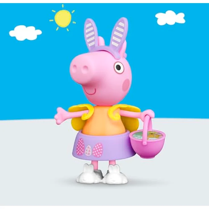 Peppa Pig PEP Peppa Wutz Frühlingszeit Anziehspaß, Anziehfigur-Set mit 15 cm Figur und 6 frühlingshaften Accessoires, geeignet ab 3 Jahren – Bild 4