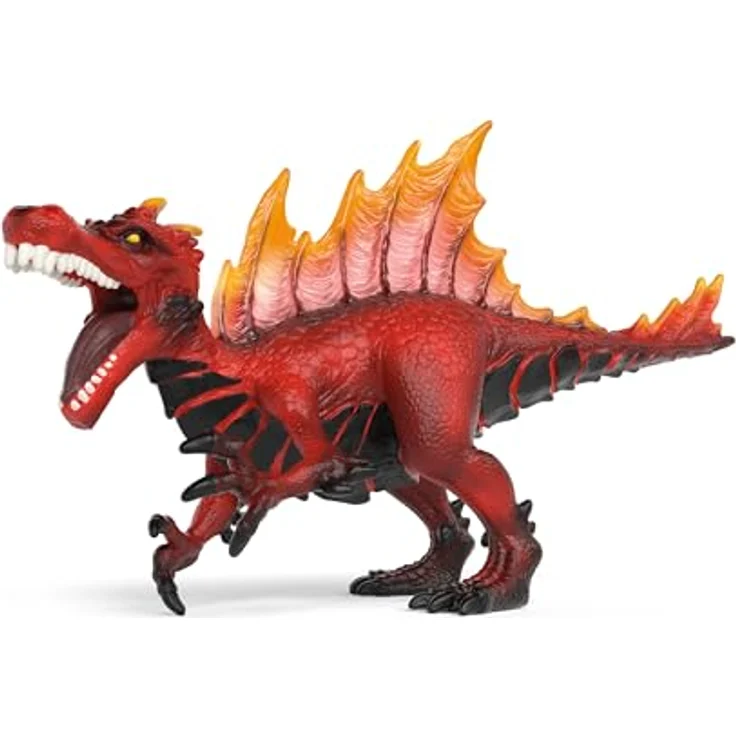 Schleich Eldrador Creatures, Feuersaurier vs Dschungelechse, kämpfendes Duell mit zwei Köpfen und flammendem Echsenkamm, 30 x 15 x 10 cm – Bild 7