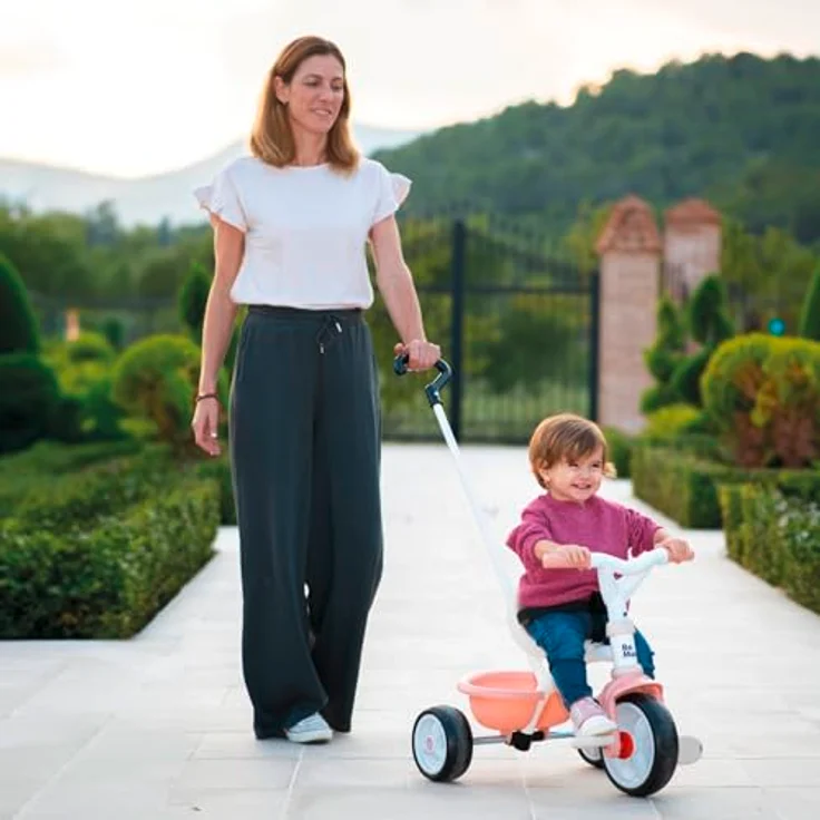 Smoby Be Move Rosé Kinderdreirad mit Schubstange, ergonomischem Sitz und Metallrahmen, für Kinder ab 15 Monaten – Bild 5
