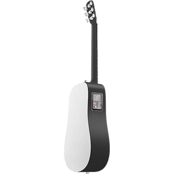 Lava Music ME Play 36 Zoll Nightfall, Akustik Gitarre mit HPL-Korpus, wetterfest, Schwarz-Weiß, integrierter Pickup und Touch-sensitive-Technologie – Bild 4