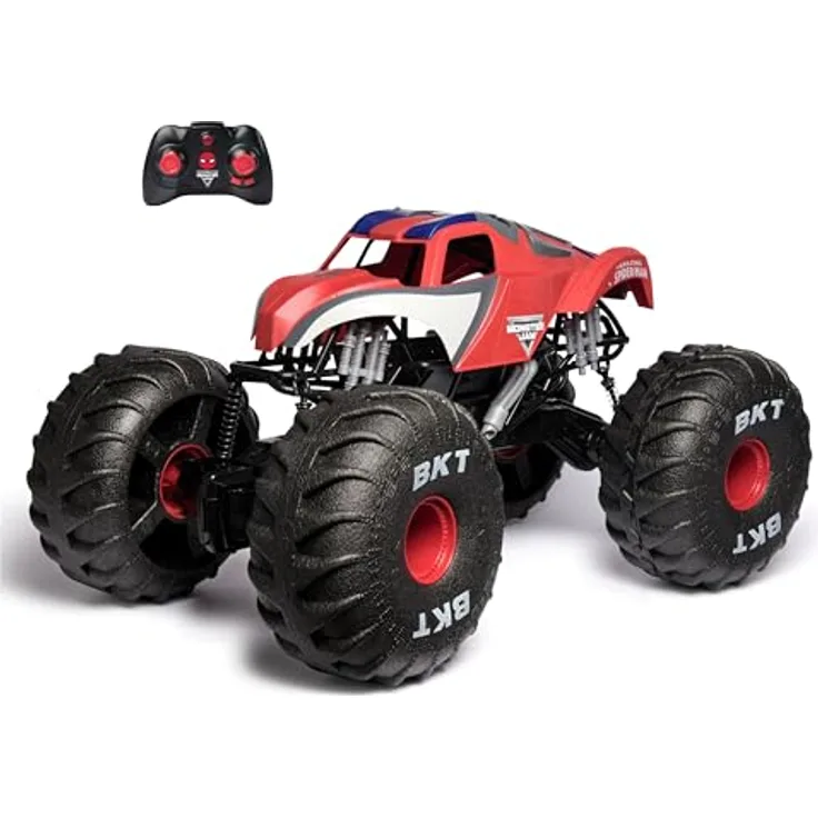 Monster Jam Remote Control Vehicle Mega Spiderman, RC Auto mit Spiderman Design