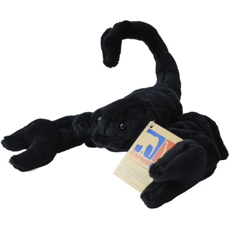 Cornelissen Kuscheltier Skorpion, 26 cm, detailreiches Design aus besonders weichem Plüsch