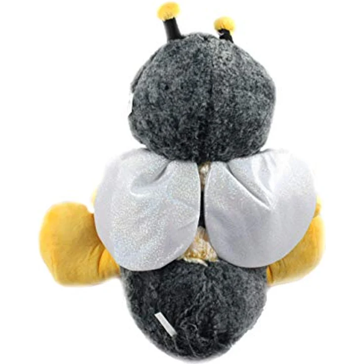 ELLUG Plüsch Biene, Hummel, Glitzer Flügel Kuscheltier, gelb schwarz, 33 cm – Bild 2