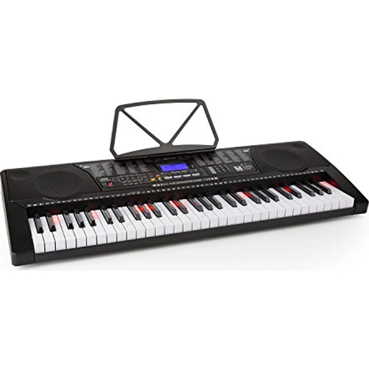 Schubert Etude Keyboard - Klavier, E-piano, Lern-Keyboard, Aufnahme-Funktion, Playback-Funktion, Lernmodi, AUX, Stereo-Lautsprecher, Netz- oder Batteriebetrieb, 255 Rhythmen, schwarz – Bild 1