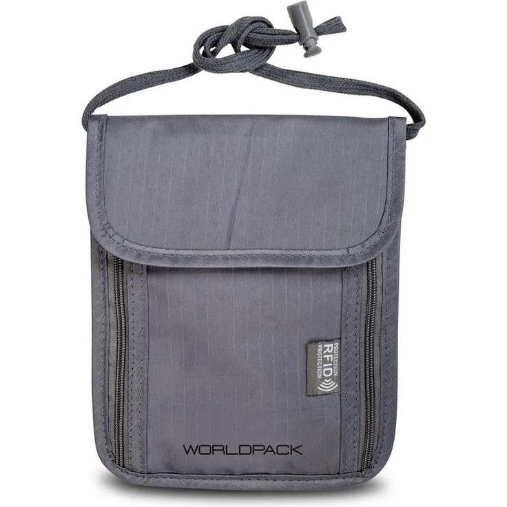 WORLDPACK Brustbeutel, Polyester, RFID-Schutz, dezentes Design mit Logo