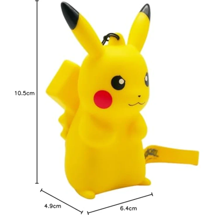 BigBen LED-Lampe Pokémon Grumpy Pikachu, batteriebetrieben mit variabler Helligkeit, Gelb – Bild 7