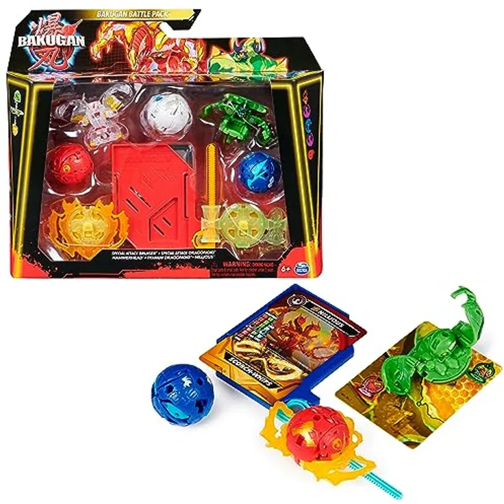 Bakugan 3.0 Battle Pack mit 5 Bällen, individuell zusammenstellbare Actionfiguren mit Charakterkarten zum Sammeln, unterschiedliche Varianten, für Kinder ab 6 Jahren