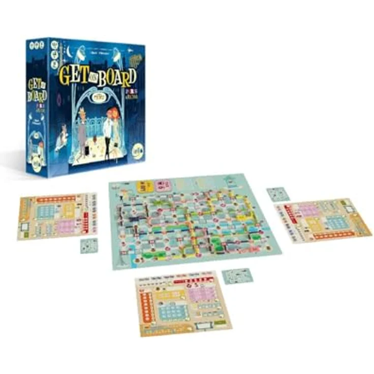 Huch Get on Board: Paris & Rom (d), Brettspiel zur Stadtplanung mit Umsteigemöglichkeiten und Punktesystem – Bild 11