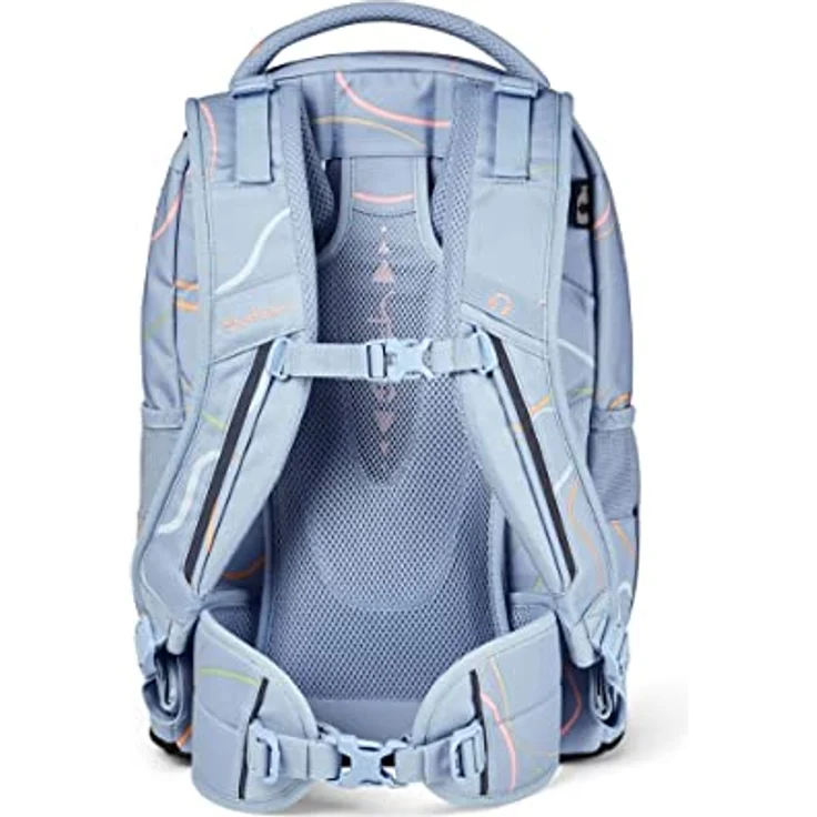 Satch Pack Schulrucksack Set 3tlg. mit Schlamperbox und Sportbeutel, 30 Liter Volumen, reflektierende Elemente, Vivid Blue – Bild 4