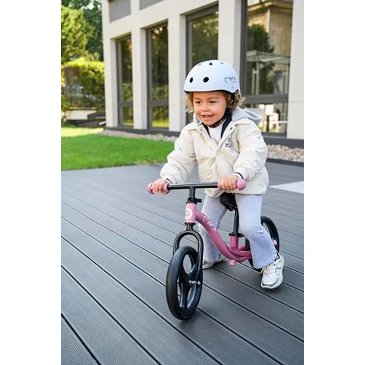 MoMi Laufrad Isoka 10 Zoll, mit höhenverstellbarem Sattel, LED-Leuchträdern & Dynamo, bis 35 kg – Bild 9