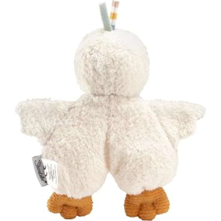 Sterntaler Spieltier, Kuscheltier Mini Ente Edda Lou, ideal für Babys, mit Rassel und Knopfaugen, blau – Bild 3