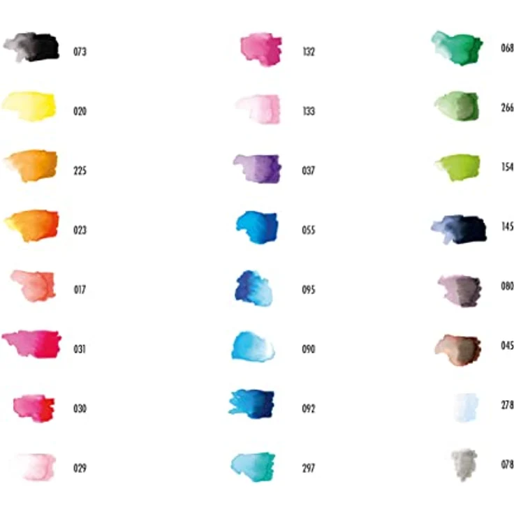 Marabu Aqua Pen Graphix Octopy - 24 Aquarell-Filzstifte Set, brillante Farben, wasserbasierte Tusche, Doppelspitze, aquarellierbar auf Aquarell-Papier – Bild 4