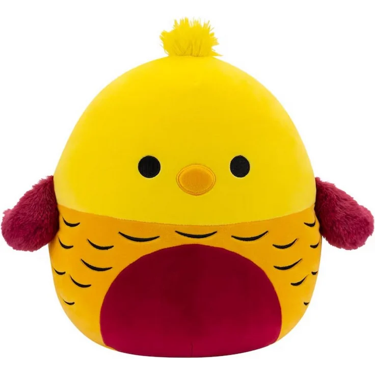 Jazwares Plüschfigur Squishmallows Beck der Goldfasan 30 cm - Superweiches Kuscheltier mit einzigartiger Textur
