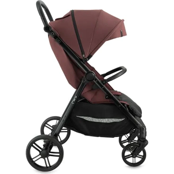 MoMi CLARA Kinder-Buggy in Burgund, verstellbar für Kinder bis 22 kg, mit umfangreichem Zubehörset – Bild 11