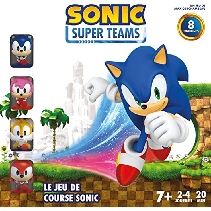 Asmodee Sonic Super Teams, Brettspiel in französischer Sprache für die ganze Familie, kooperatives Rennspiel mit Sonic und Charakteren aus dem Sega-Universum – Bild 2