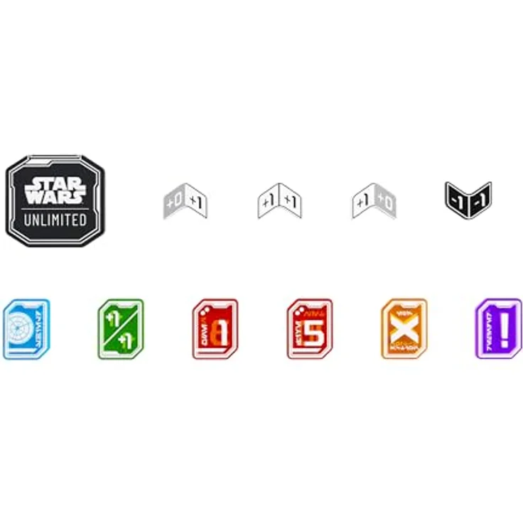 Gamegenic Star Wars: Unlimited Premium Tokens PRO, Set mit 55 Acryl-Markern, doppelseitig, Schadensmarker mit unterschiedlichen Werten – Bild 5