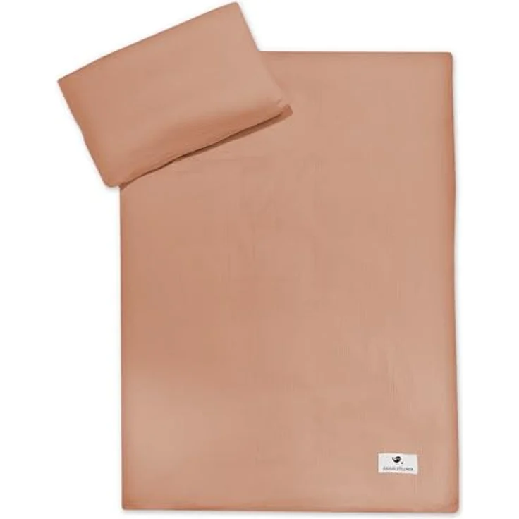 Julius Zöllner Bettwäsche Musselin Dune, 2-teiliges Set (100x135 cm und 40x60 cm), schadstoffgeprüft, atmungsaktiv und pflegeleicht – Bild 1