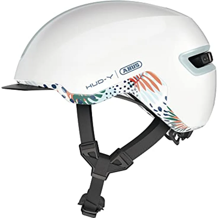 Abus HUD-Y flower white shiny 57 - 61 cm – Bild 2