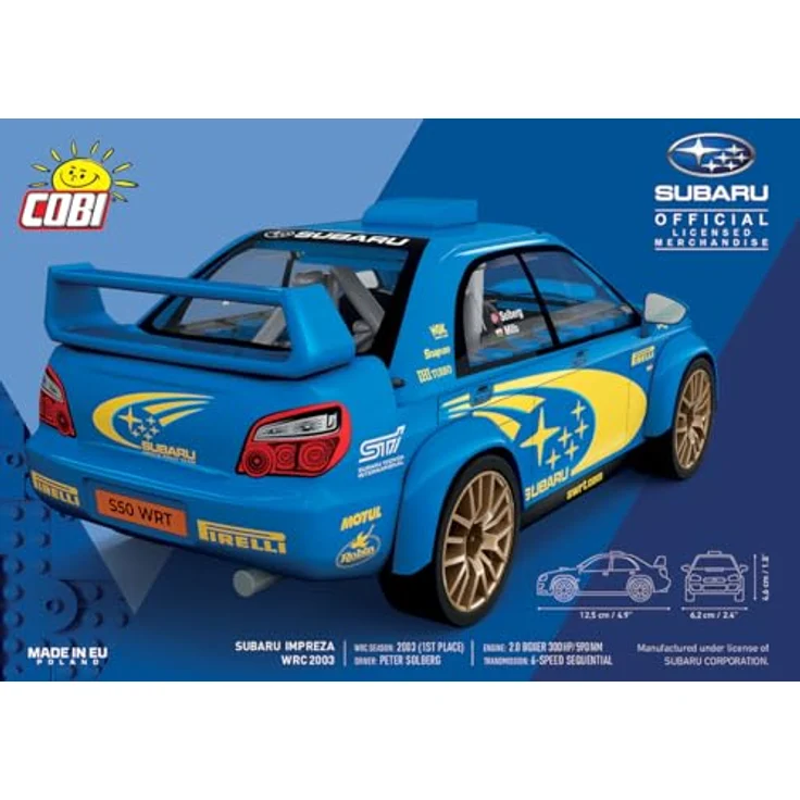 COBI Subaru Impreza WRC 2003, Modellfahrzeug aus Bausteinen made in EU – Bild 3