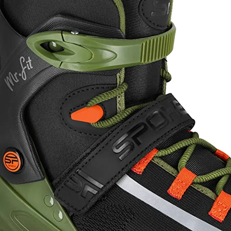 SPOKEY MrFIT Inlineskates für Erwachsene | Dreifaches Verschlusssystem | ABEC-7 Carbon Herren Jugendliche Inliner | Grün | Größen: 41-46 – Bild 5