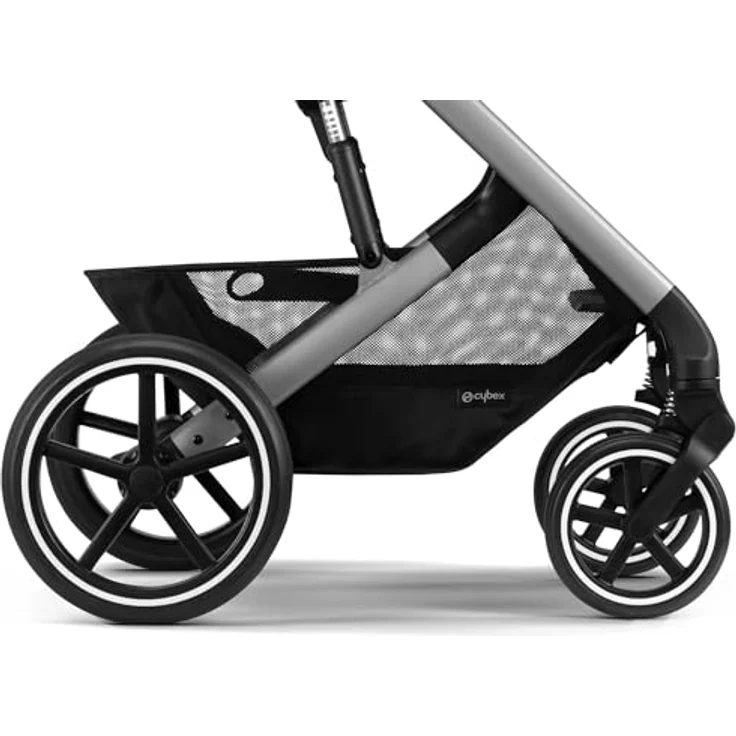 Cybex Kinder-Buggy Balios S Lux Kinderwagen - Kollektion 2025, urbane Lösung mit verbesserte Allrad-Federung, XXL Sonnenverdeck, 10 kg Einkaufskorb, pannensichere Räder - schickes Design - blau – Bild 6