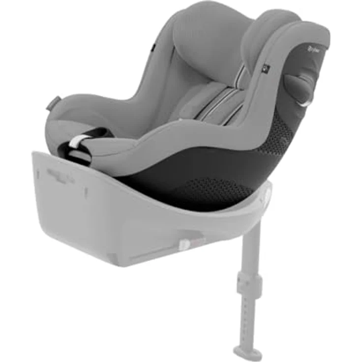 Cybex Sirona G i-Size Plus Reboard Kindersitz mit 360° Drehmechanismus, Stone Grey – Bild 1