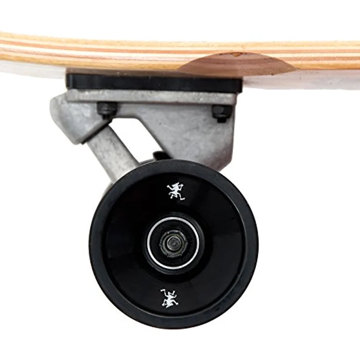 Apollo Longboard Hawaiian Wulff Kicktail Komplettboard mit High Speed ABEC Kugellagern, Freeride Skaten Cruiser Boards – Bild 3