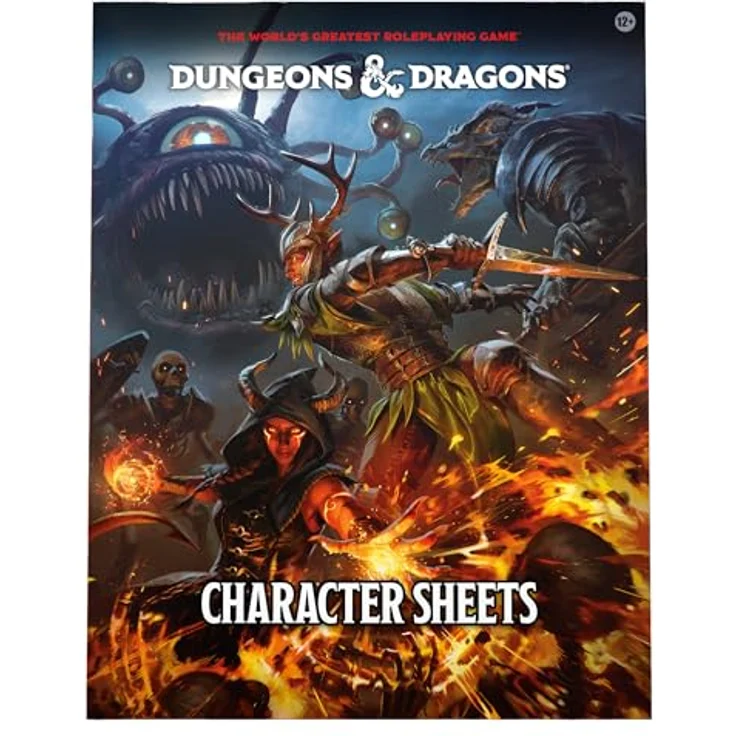 Dungeons & Dragons 2024 Character Sheets, 50 doppelseitige Charakterblätter für die 5. Edition, illustriert – Bild 1