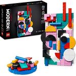 LEGO 31210 Art Moderne Kunst Set, buntes abstraktes Wandbild, Home-Deko für Wohnzimmer oder Schlafzimmer, Basteln für Erwachsene und Jugendliche, Geschenk für Frauen und Männer