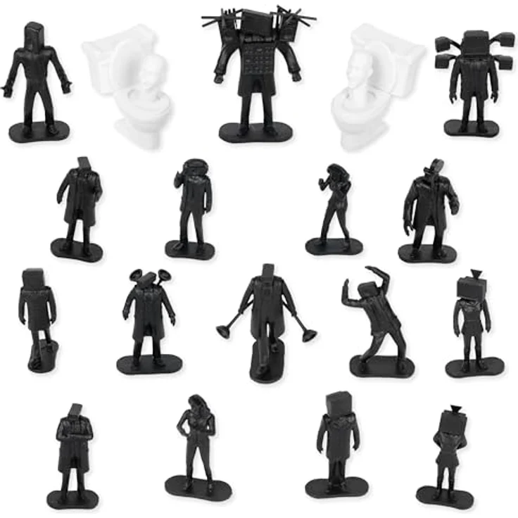 Skibidi Toilet Battle Bucket, Sammelfigur Set, offiziell lizenziertes Toilet Merch – Bild 5