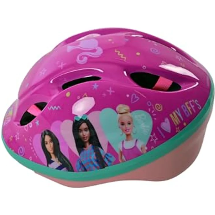 Volare Barbie Fahrradhelm Kinder | Kinderhelm 3 Jahre | Gr. 52-56 | 220g Leicht | TÜV/GS & CE EN 1078 Zertifizierung – Bild 3