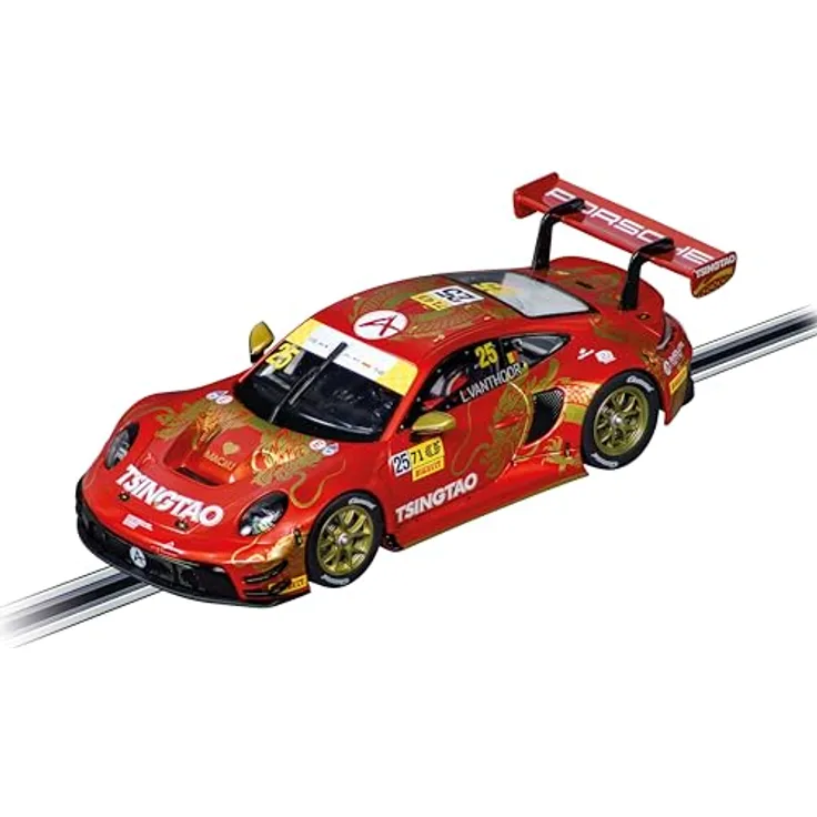 Carrera Porsche 911 GT3 R 'Absolute Racing, No.25' Macao, Modellfahrzeug 1:32 mit Digitalsteuerung und funktionierender Beleuchtung