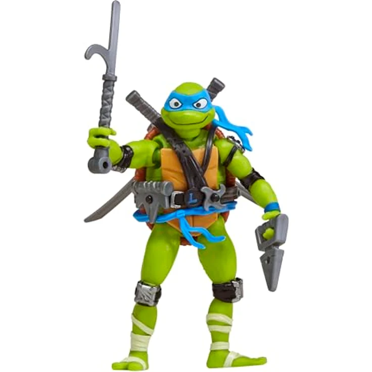 Teenage Mutant Ninja Turtles Mix 'n Match Leonardo, Sammelfigur mit austauschbaren Teilen und Zubehör, 11,5 cm, Mehrfarbig – Bild 5