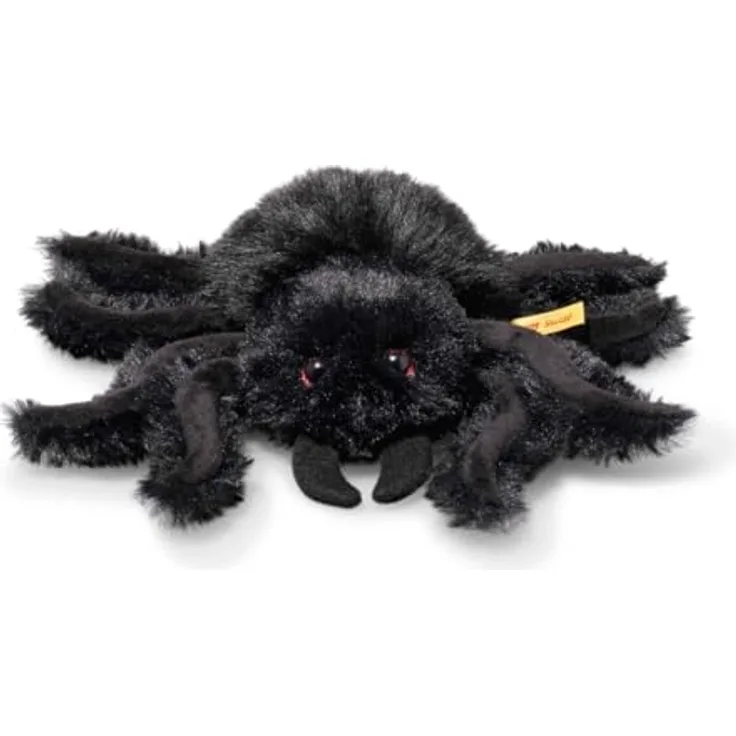 Steiff Spinne Cobweb, schwarzes Kuscheltier mit 14 cm, ideal für Halloween