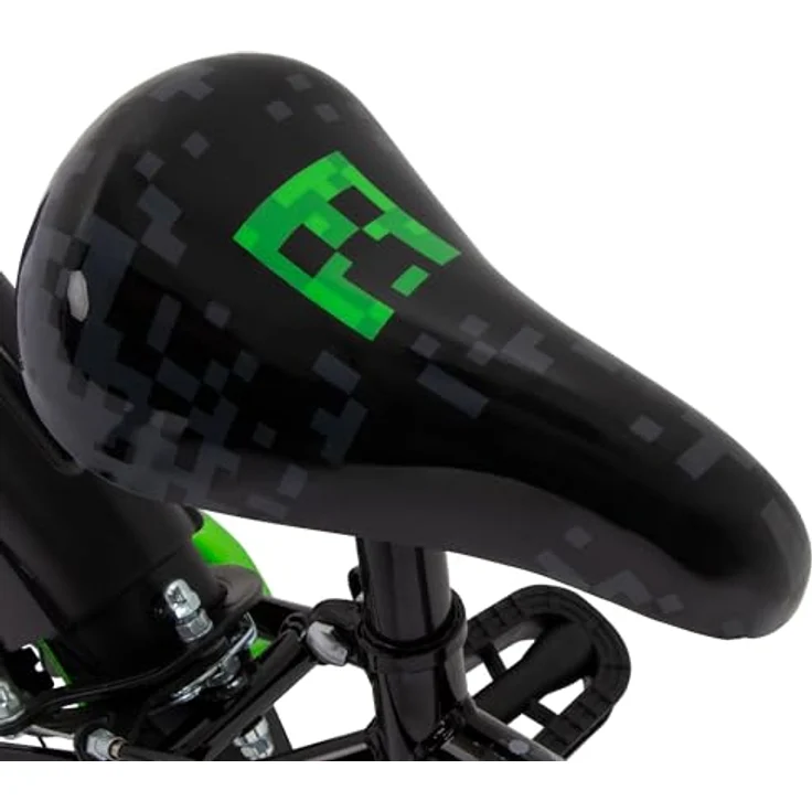 Huffy Minecraft 16" Kinderfahrrad für 5-7 Jahre, schwarz mit abnehmbaren Stützrädern für mehr Sicherheit – Bild 4