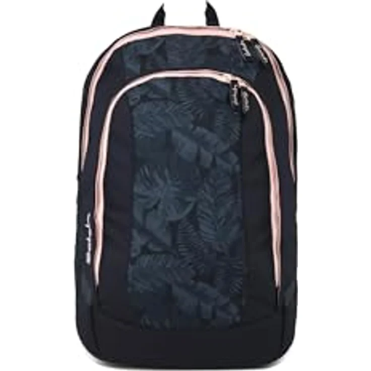 Satch air Schulranzen, gepolstert, 26L Stauraum, standfest, mit Laptopfach, Midnight Jungle - Blau – Bild 1