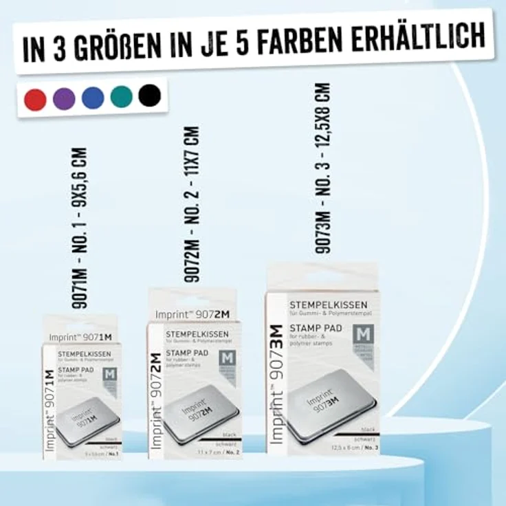 Generic Trodat Stempelkissen Impr9072M Typ2, rot, Metallgehäuse, nachtränkbar, für Gummi- und Polymerstempel, 11 x 7 cm – Bild 4