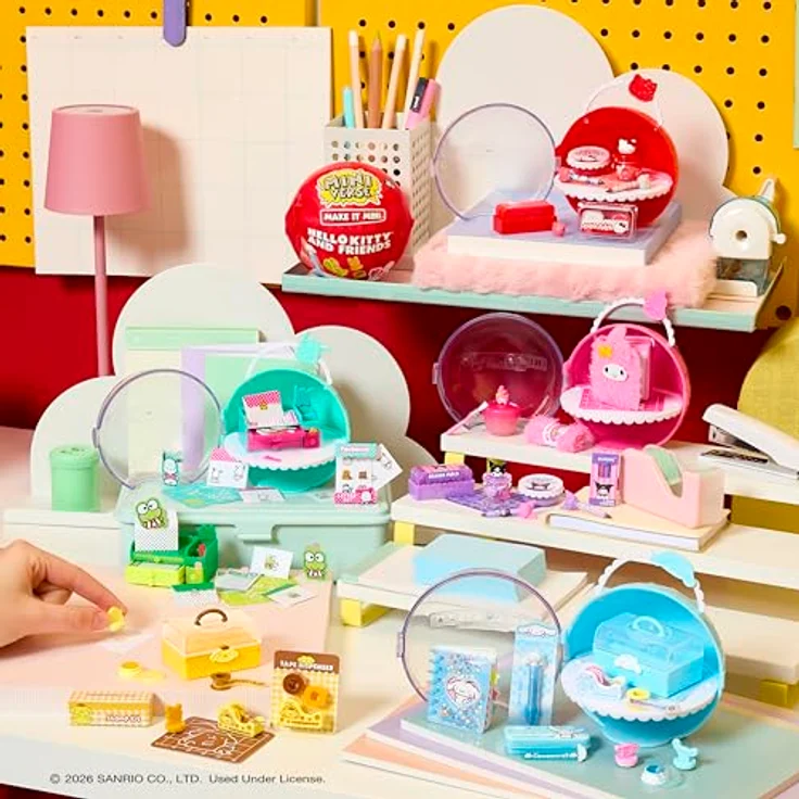 MGA Entertainment MGA's Miniverse - Make It Mini Hello Kitty, Schreibwaren Set zum Selberbasteln, Miniaturformat – Bild 7