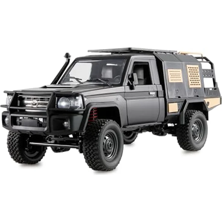 Amewi Toyota Land Cruiser Crawler 4WD 1:12 RTR, ferngesteuertes RC Fahrzeug mit metallischem Chassis und LED-Beleuchtung – Bild 1
