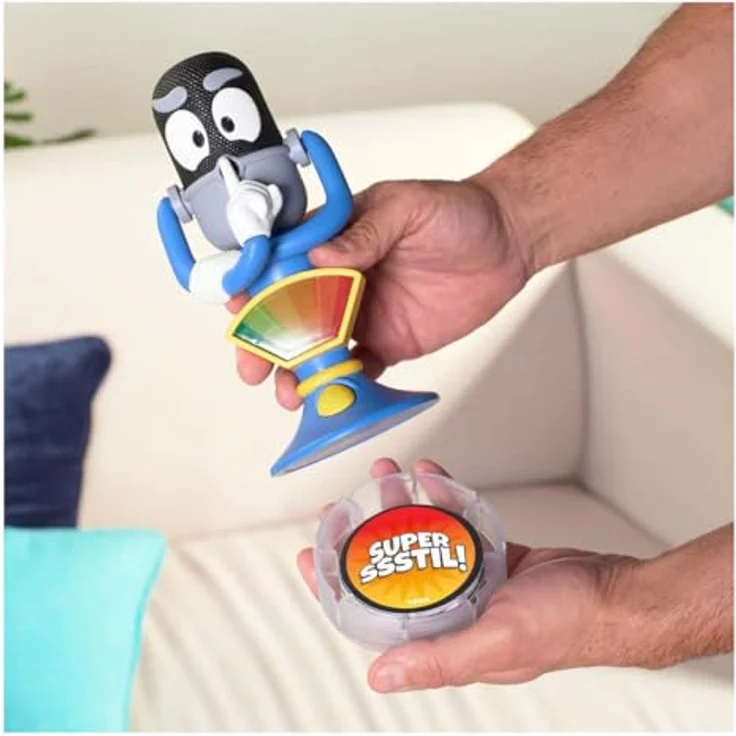 Spectron Super Shhh!, Familienspiel mit über 50 Herausforderungen und Mikrofon, leise – Bild 3