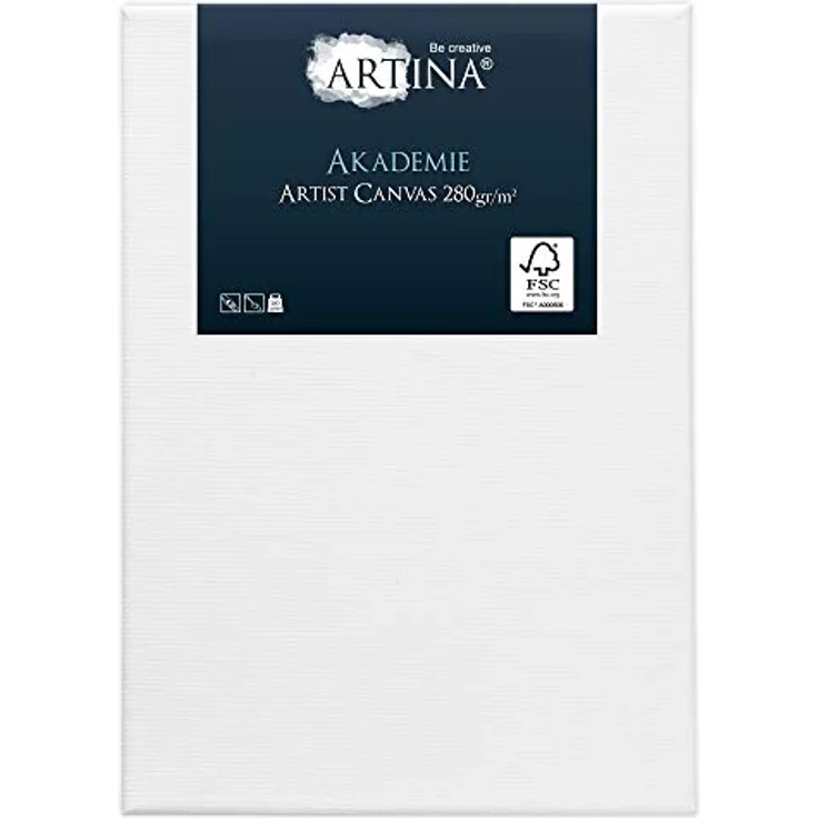 Artina Keilrahmen Leinwand 20x30 cm, 2er Set bespannte Canvas für Acrylfarben, 100% Baumwolle, FSC® zertifiziert – Bild 2