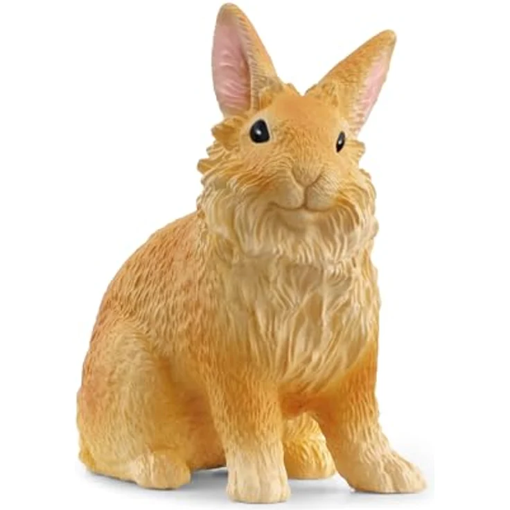 Schleich Löwenkopfkaninchen, Zwergkaninchen mit charakteristischer Mähne, ca. 4,2 x 2,2 x 4,5 cm, Farm World (13974) – Bild 1