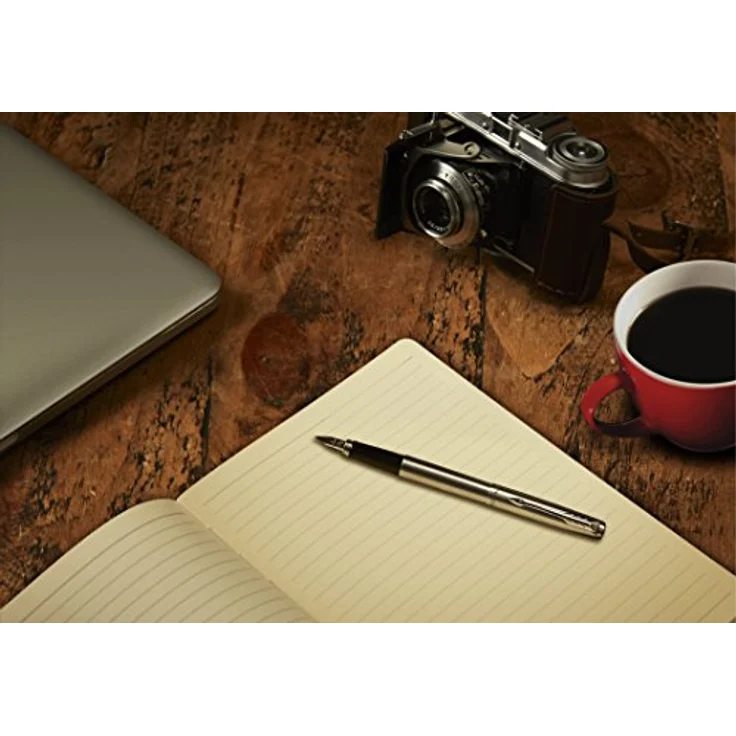 Parker Füllhalter Jotter Core, Edelstahl Gold - Chromzierteile Feder M Geschenkbox – Bild 5