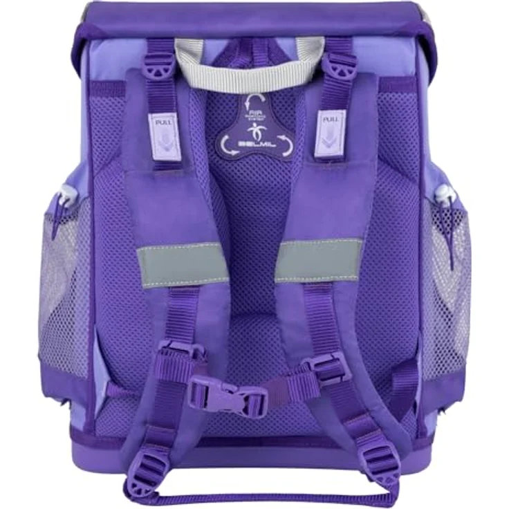 Belmil Schulranzen Mini-fit 4-teilig, Ergonomisches Schulranzen-Set mit Brustgurt, superleicht, 17 L, wasserdicht, A4-tauglich – Bild 5