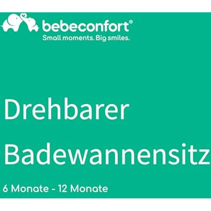 Bebeconfort Drehbarer Badewannensitz, Badewannensitz, Ergonomisch, 6 Monate bis 12 Monate, Max. 10 kg, Grey – Bild 3
