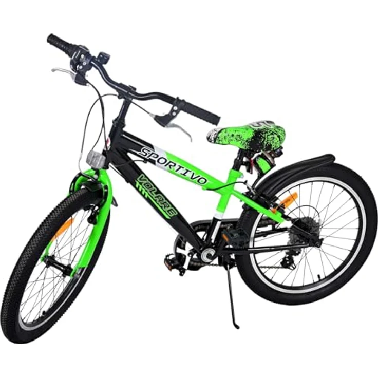Volare Sportivo Kinderfahrrad, Jungen, 20 Zoll, 7 Gänge, bis 115 kg, höhenverstellbarer Sattel und Lenker, 85% zusammengebaut, Luftbereifung, für 6-8 Jahre – Bild 9