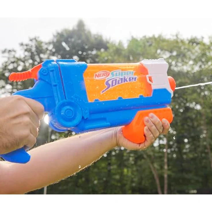 NERF Super Soaker Flip Fill Wasserblaster, 4 Spritz-Arten, schnelles Befüllen, 887 ml Tank, Wasserspielzeug – Bild 5