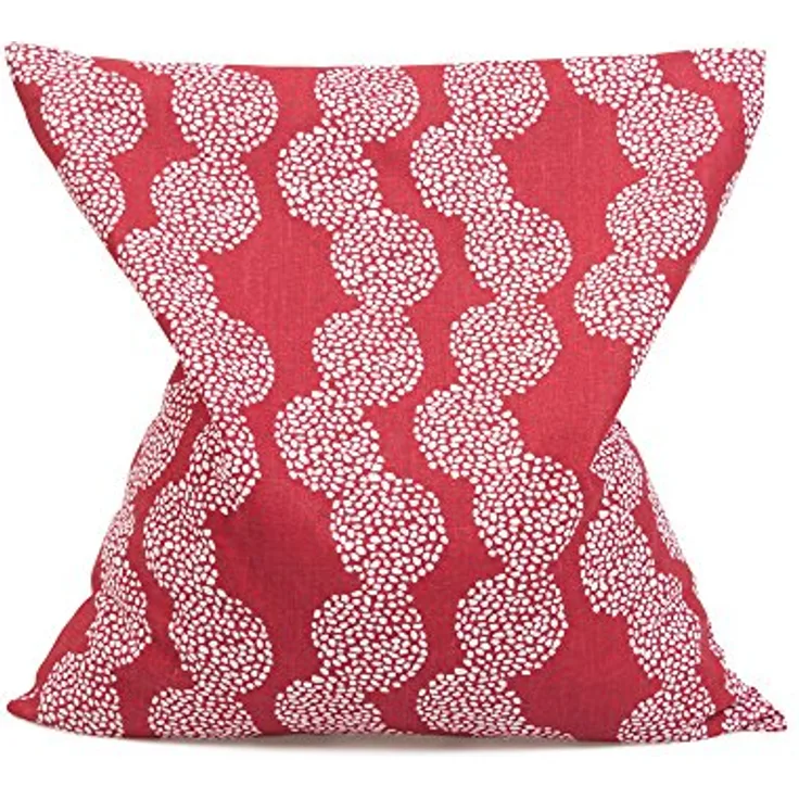 GRÜNSPECHT Kirschkern-Kissen 19x19cm, Wärmekissen für Nacken, Bauch & Rücken, Bezug aus 100% Baumwolle, für Mikrowelle & Backofen, rot (100-V5)