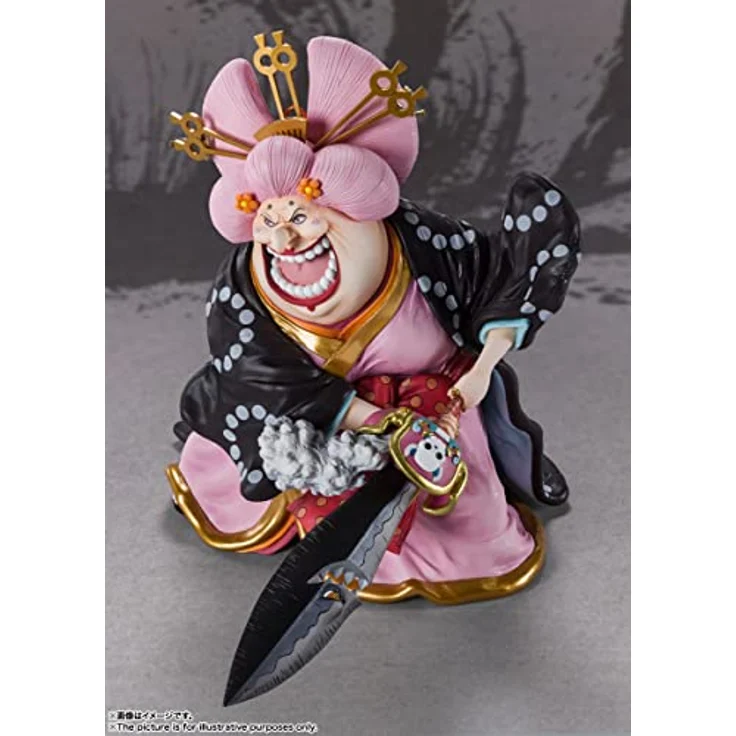 TAMASHII NATIONS - One Piece - Charlotte Linlin (Oiran Olin Battle of Monsters on Onigashima), Bandai Spirits Figuarts Zero, Sammelfigur - Big Mom Piraten Anführerin in Oiran-Olin-Form, bunt – Bild 3